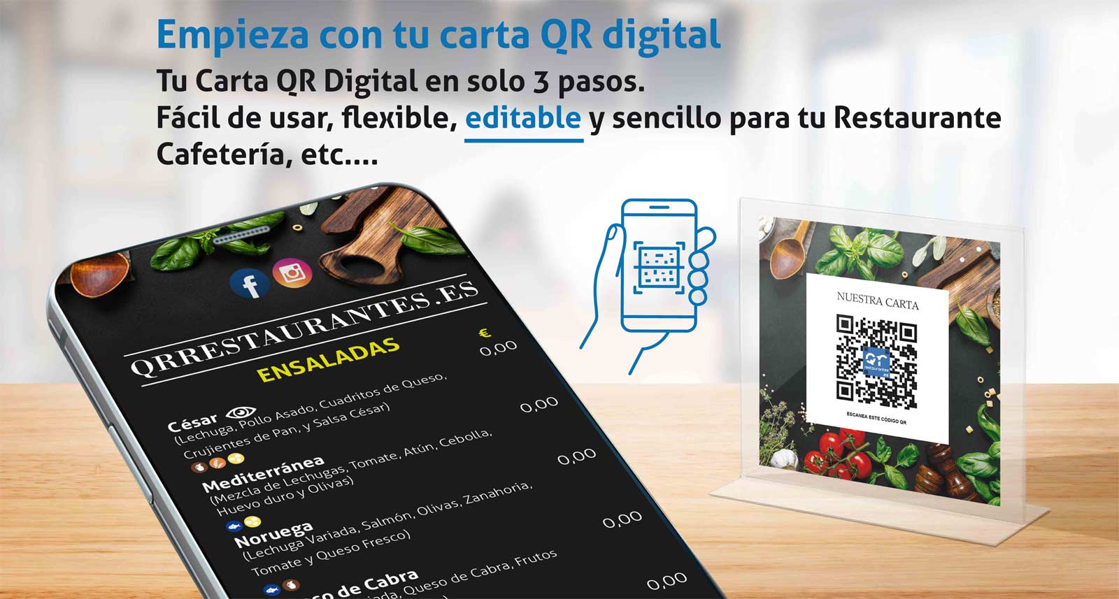 Pásate a la carta Digital QR